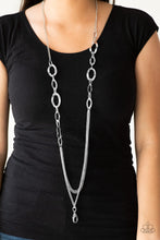 Load image into Gallery viewer, STREET BEAT - SILVER LANYARD NECKLACE