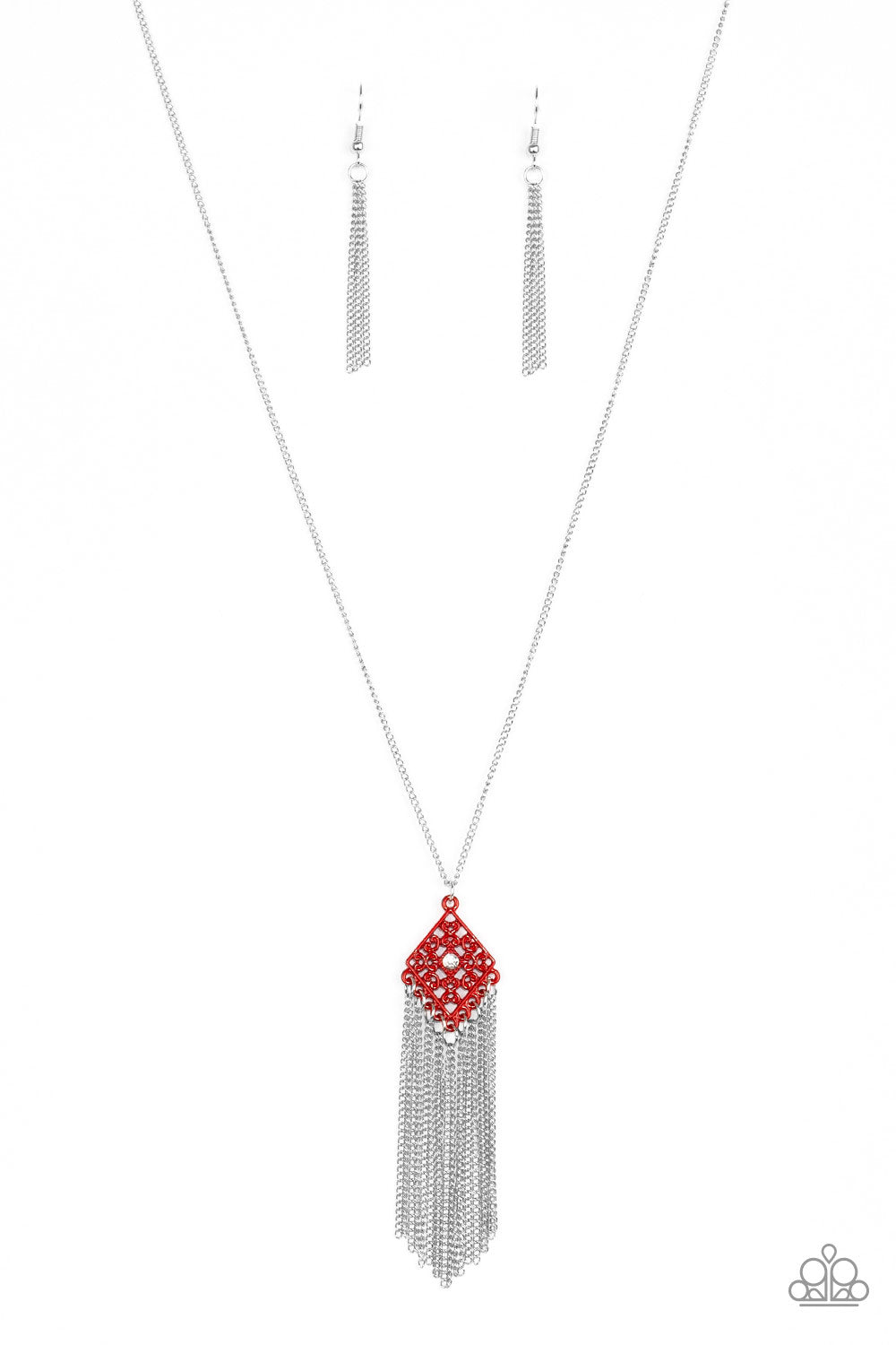 COLOR ME CAPRICIOUS - RED NECKLACE