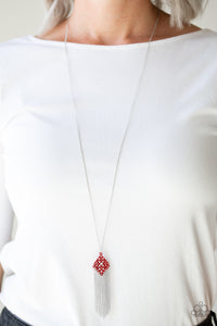 COLOR ME CAPRICIOUS - RED NECKLACE