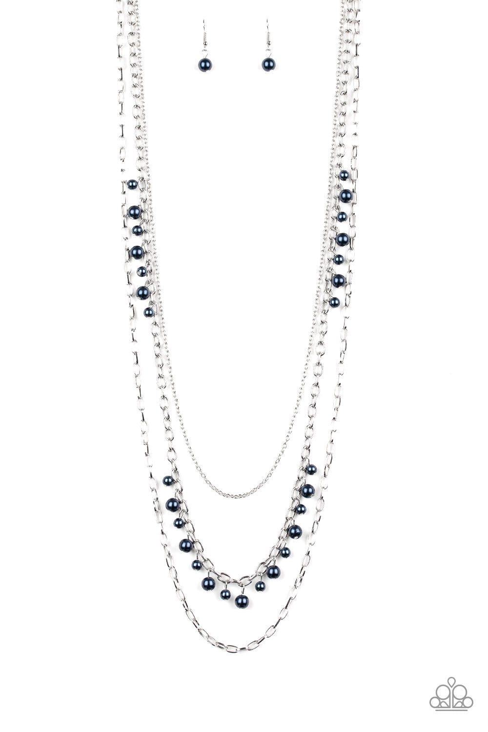 PEARL PAGEANT NONE - BLUE NECKLACE