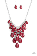 Load image into Gallery viewer, SHOP &#39;TIL YOU TEARDROP - RED NECKLACE