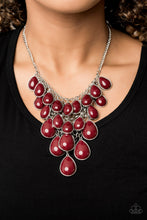 Load image into Gallery viewer, SHOP &#39;TIL YOU TEARDROP - RED NECKLACE