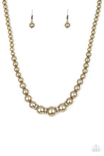Load image into Gallery viewer, PARTY PEARLS - BRASS NECKLACE