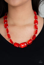 Load image into Gallery viewer, ICE VERSA - RED ACRYLIC NECKLACE