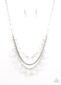 AWE-INSPIRING IRIDESCENCE - WHITE NECKLACE