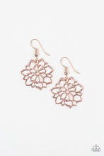 Load image into Gallery viewer, DARLING DAHLIA - ROSE GOLD EARRING