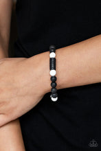 Load image into Gallery viewer, JUST CHILLAX - WHITE/BLACK URBAN BRACELET