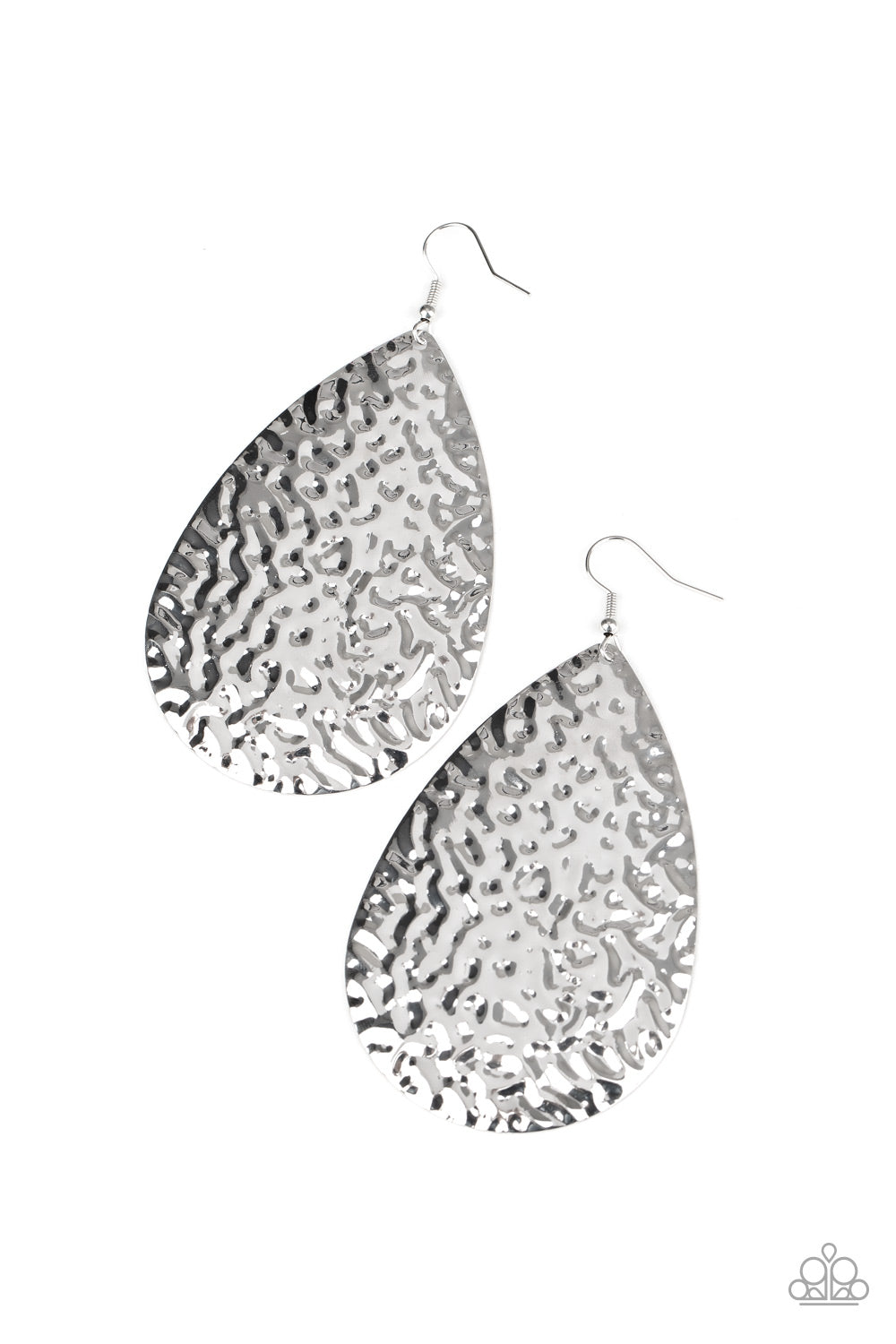 METALLIC MIRRORS - SILVER EARRING