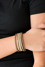 Load image into Gallery viewer, SEIZE THE SASS - BRASS WRAP BRACELET