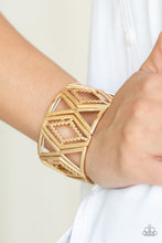Load image into Gallery viewer, TEXTILE TANGO - GOLD BRACELET