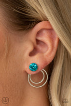 Load image into Gallery viewer, WORD GETS AROUND - BLUE POST EARRING