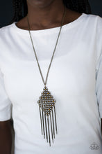 Load image into Gallery viewer, WEB DESIGN - BRASS NECKLACE