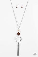 Load image into Gallery viewer, BOLD BALANCING ACT - BROWN NECKLACE
