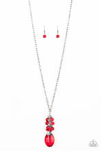Load image into Gallery viewer, CRYSTAL CASCADE - RED NECKLACE