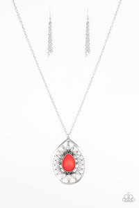 SUMMER SUNBEAM - RED NECKLACE