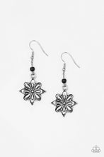 Load image into Gallery viewer, CACTUS BLOSSOM - BLACK EARRING