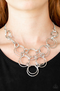 RINGING OFF THE HOOK - SILVER NECKLACE