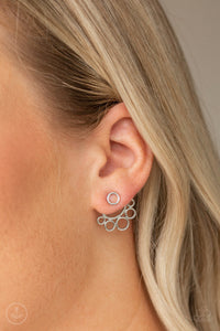 COMPLETELY SURROUNDED - SILVER POST EARRING