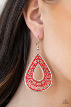 Load image into Gallery viewer, DROP ANCHOR - RED EARRING