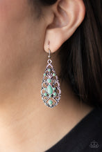 Load image into Gallery viewer, FANTASTICALLY FANCIFUL - GREEN EARRING