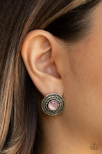 Load image into Gallery viewer, FINE FLORA - PINK POST EARRIN