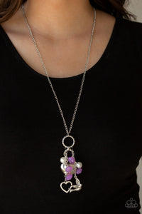 I WILL FLY - PURPLE NECKLACE