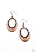 Load image into Gallery viewer, TEMPEST TEXTURE - COPPER EARRING