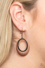 Load image into Gallery viewer, TEMPEST TEXTURE - COPPER EARRING