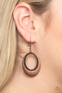 TEMPEST TEXTURE - COPPER EARRING