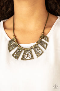 VINTAGE VINEYARD - BRASS NECKLACE