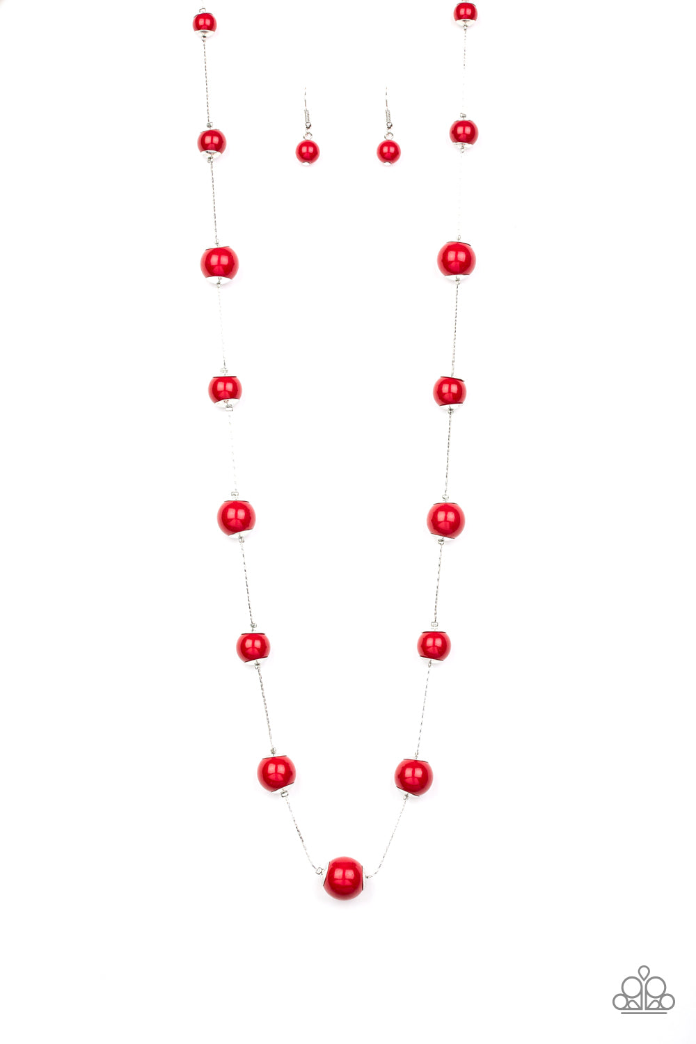 5TH AVENUE FRENZY - RED NECKLACE