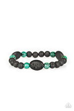 Load image into Gallery viewer, A HUNDRED AND ZEN PERCENT - BLACK/GREEN URBAN BRACELET