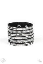 Load image into Gallery viewer, A WAIT-AND-SEQUIN ATTITUDE - BLACK WRAP BRACELET