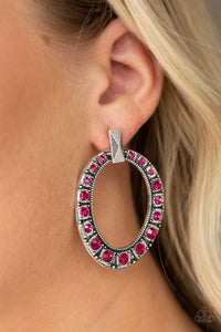 ALL FOR FLOW - PINK POST EARRING