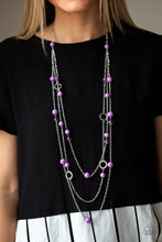 Load image into Gallery viewer, BRILLIANT BLISS - PURPLE NECKLACE