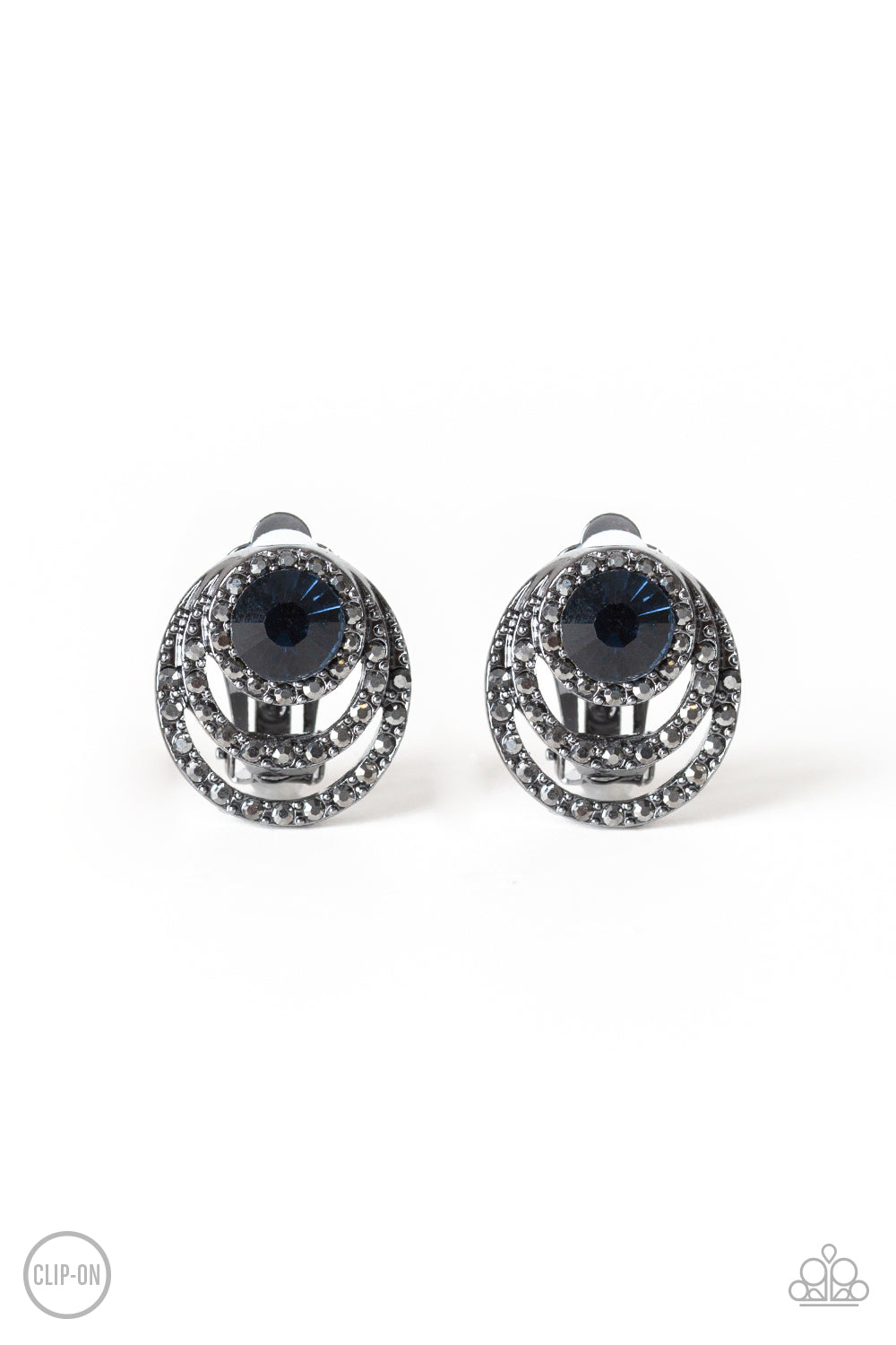 EPIC EPICENTER - BLUE CLIP-ON EARRING