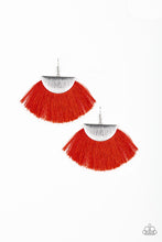 Load image into Gallery viewer, FOX TRAP - RED FRINGE EARRING