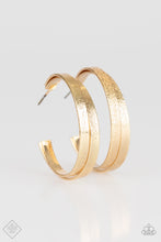 Load image into Gallery viewer, HIGH-CLASS SHINE - GOLD HOOP EARRING