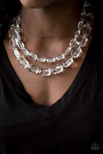Load image into Gallery viewer, ICE BANK - WHITE ACRYLIC NECKLACE