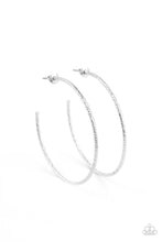 Load image into Gallery viewer, INCLINED TO ENTWINE - SILVER POST HOOP EARRING