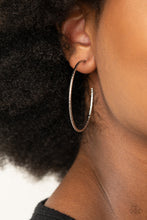 Load image into Gallery viewer, INCLINED TO ENTWINE - SILVER POST HOOP EARRING