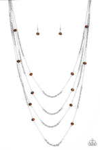 Load image into Gallery viewer, OPEN FOR OPULENCE - BROWN NECKLACE