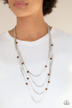 Load image into Gallery viewer, OPEN FOR OPULENCE - BROWN NECKLACE