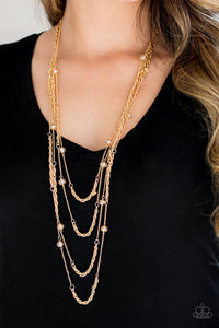 OPEN FOR OPULENCE - GOLD NECKLACE