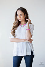 Load image into Gallery viewer, PEBBLE PIONEER - PINK NECKLACE