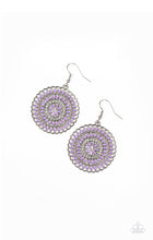 Load image into Gallery viewer, PINWHEEL AND DEAL - PURPLE EARRING