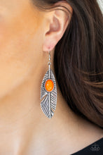 Load image into Gallery viewer, QUILL THRILL - ORANGE EARRING