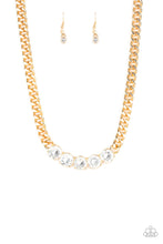 Load image into Gallery viewer, RHINESTONE RENAGADE - GOLD NECKLACE