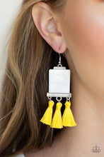 Load image into Gallery viewer, TASSEL RETREAT - YELLOW EARRING