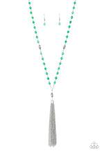 Load image into Gallery viewer, TASSEL TAKEOVER - GREEN NECKLACE